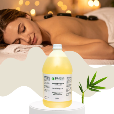 Scented Relaxing Soft Massage with Rose Oil 1Gallon
