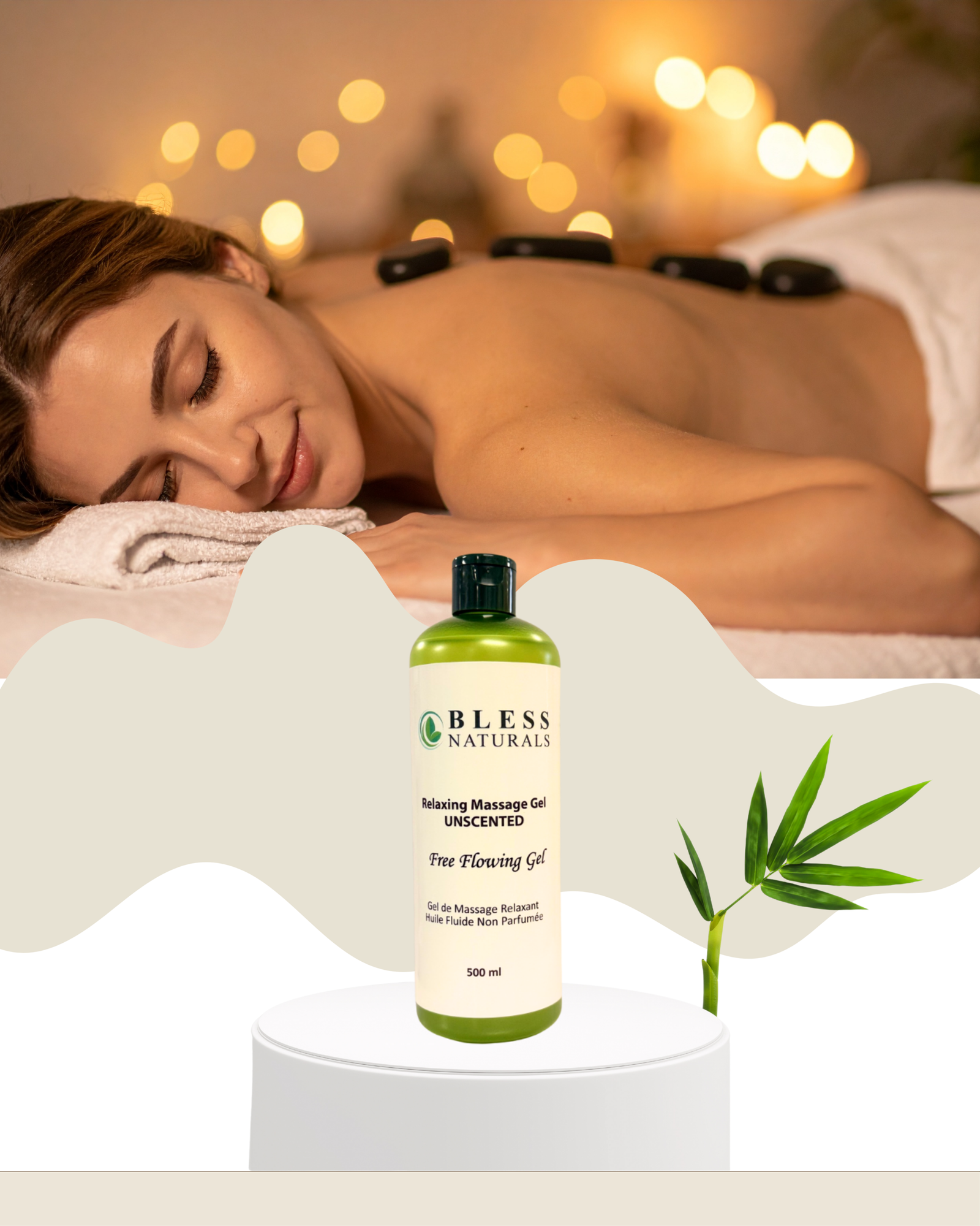 Unscented Relaxing Massage Gel 500ml